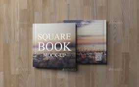 Square Book Mock Up Set 1 Books Book Design Brochure Template
