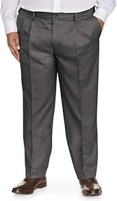 Buy Amazon Essentials Men S Big Tall Classic Fit Wrinkle Resistant Pleated Dress Pant Fit Dxl Online Mens Pants Fashion Fitted Dress Pants Best Mens Pants