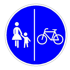Diese gilt nur, wenn ein radweg mit einem entsprechenden schild (blau mit weißem fahrradsymbol, z. Verkehrszeichen 241 31 Stvo Getrennter Fuss Und Radweg