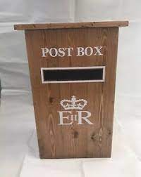 There are card boxes that perfectly match your wedding theme, clever diy wedding card box ideas and much more. Wedding Post Box Royal Mail Rustic Wooden Hand Made Wood Personalised Ebay