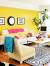 Modern Yellow Walls Living Room
