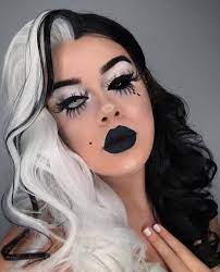 Fallen Angel Tears Fall Everywhere When You Have Fallen Brilliant Black N White Effect Glitter Makeup Looks Halloween Makeup Inspiration Makeup