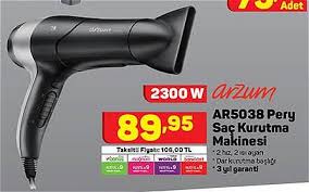 Arzum Ar5038 Pery Sac Kurutma Makinesi 2300 W Indirimde Market