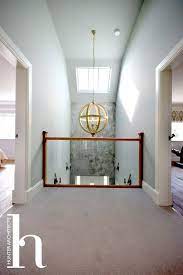 Double Height Entrance Hallway To Family Home In Flintshire Entrance Hallway Decorating Home Entrance Decor Hallway Designs