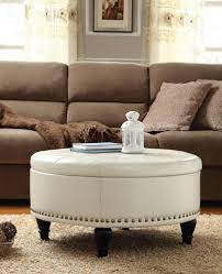 Why specifically ottoman coffee tables, you may ask? Augusta Storage Ottoman Cream Bonded Leather Ergoback Com Round Storage Ottoman Storage Ottoman Coffee Table Upholstered Coffee Tables
