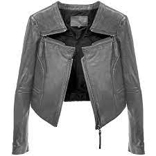 Linea Pelle Triple Zip Crop Jacket Stylish Jackets Lambskin Jacket Crop Jacket