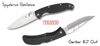 Spyderco Resilience G10 Vs Gerber E Z Out Folding Knife