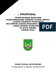 Contoh proposal usaha sablon dan percetakan. Surat Permohonan E Warung Guru Paud