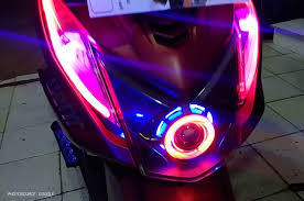 Buat tata letak lampu led seperti gambar di atas, anda bisa gunakan software gambar seperti untuk diameter lingkaran silahkan anda sesuaikan sendiri dengan rumah lampu yang akan digunakan. Sebelum Pasang Lampu Motor Retrofit Pahami Dulu Hal Ini Wahana Honda