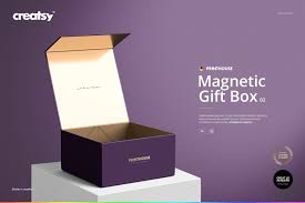 Glass wax candle jar & box packaging psd mockup. Magnetic Gift Box Mockup Set 02 Magnetic Gift Box Box Mockup Gift Box