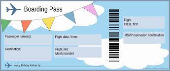 Airline boarding pass ticket design. Airline Ticket Template Doliquid Pertaining To Plane With Plane Ticket Templa Boarding Pass Template Boarding Pass Invitation Template Birthday Card Template