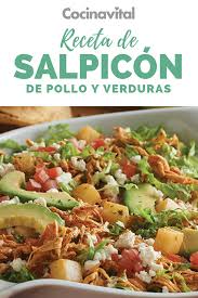 Cuidado y originalidad son primordiales para que prepares un buen plato de arroz con pollo y verduras. Salpicon De Pollo Y Verduras Receta Salpicon De Pollo Verduras Pollo Con Verduras