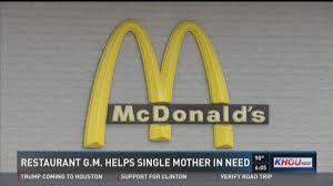 Restaurant GM helps single mother in need