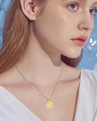 Amazon.com: UNIFT Clover Necklace for Women Stainless Steel Elegant Lucky  Four Leaf Clover with Flower Design Pendant Necklaces Amulet Jewelry St ...