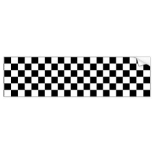 Aesthetic Black And White Checkered Wallpaper Classic Checkerboard Black White Pattern Bumper Sticker Zazzle Com Black White Pattern White Patterns Black And White Wallpaper
