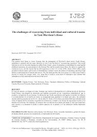Use the right kind of water. Pdf The Challenges Of Recovering From Individual And Cultural Trauma In Toni Morrison S Home