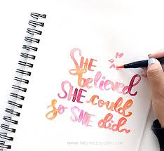 When in doubt, leave it white. Watercolor Quote Art Step By Step Colorful Tutorial Smiling Colors