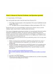 Begin by discussing the research question and talking about whether it was answered in the research paper based on the results. Nr 439 Week 2 Graded Discussion Topic Research Practice Problems And Questions Summer 2019 Discussion Topics Topics Research