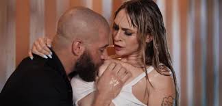 Dripping pussy gets really wet while watching porn on sex chair- arousing and pleasurable experience for her