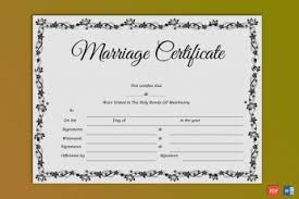 The advantage of a fill in certificate template can be just as essential as some other component. Marriage Certificate Template 150 Creative Designs For Word
