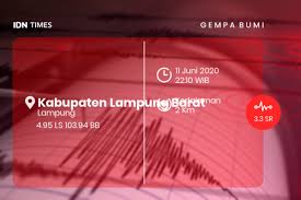 Semua bandar lampung lampung barat lampung selatan lampung tengah lampung timur lampung utara mesuji metro pesawaran pesisir barat pringsewu tanggamus tulang bawang berita lampung terkini. Gempa Bumi Berita Terkini Gempa Bumi Bmkg Idn Times
