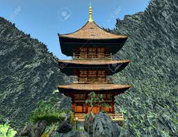 Zen Buddhist Temple In The Mountains Stock Photo, Picture and Royalty Free  Image. Image 11843929.