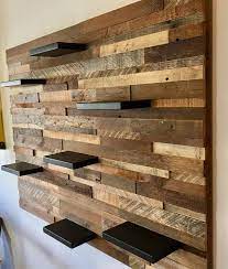 Reclaimed Barn Wood Wall Art With Shelves Free Shipping Etsy In 2021 Reclaimed Barn Wood Wall Diy Home Decor Projects Barnwood Wall Art