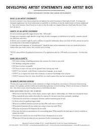 Self Biography Sample For Students 45 Biography Templates Examples Personal Professional Artist Statement Examples Artist Statement Template Artist Statement