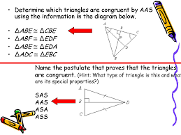 Use the distance formula to compare bc and ef. Proving Triangles Congruent Ppt Download