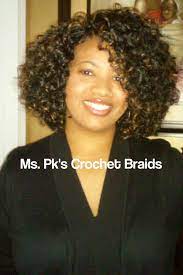 This Lovely Client Is Wearing Gogo Curl 1b By Freetress Shoulder Length Install Time 3 Hours Curly Crochet Hair Styles Crochet Hair Styles Braids With Curls