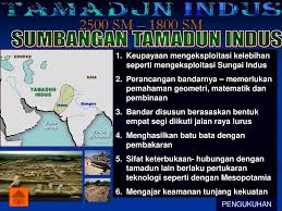 Peradaban tertua di dunia selanjutnya yaitu lembah indus hidup dan berkembang di wilayah lembah indus. Tamadun Indus 2500 Sm 1800 Sm Ppt Download