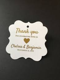 60 Wedding Favor Tags Thank You Gold Foil Personalized Wedding Favor Tags Diy Wedding Favor Gift Tags Wedding Gift Favors