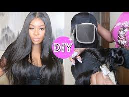 Some wigs also come with straps on the inside that may need to be adjusted so the wig is neither too tight or too loose. Youtube Diy Lace Wig Wig Making Diy Wig