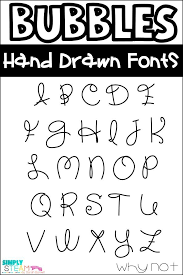 Fonts Bubbles Fonts Commercial License A Growing Bundle How To Draw Hands Unique Lettering Font Bubble