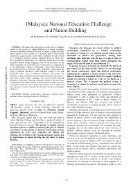 The 'malaysian malaysia' concept of lee kuan yew (the leader of pap) was among the factors that contributed to the racial tension and division. Pdf 1malaysia National Education Challenge And Nation Building Chia Shyn Ng Academia Edu