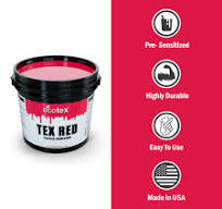 Ecotex® Tex-Red Screen Printing Emulsion (Gallon - 128oz.) Pre-Sensitized Photo Emulsion for Silk Screens and Fabric - for Screen Printing Plastisol ...