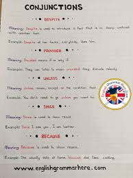 Conjunctions And Example Sentences In English Because Because Is Used To Show Reason She Usually Eats A English Phrases Linking Words English Vocabulary Words