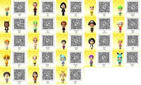 Tomodachi Life Bunch Of Qr Codes 2 By Thesingettesrback