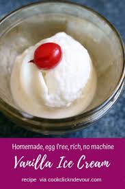Best Ever Vanilla Ice Cream Without An Ice Cream Maker An Egg Free Custard Based Vani Vanilla Ice Cream Recipe Ice Cream Recipes Ice Cream Recipe Without Eggs