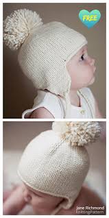 Download lily gridlock knit dishcloth free pattern. Easy Baby Earflap Hat Free Knitting Patterns Knitting Pattern