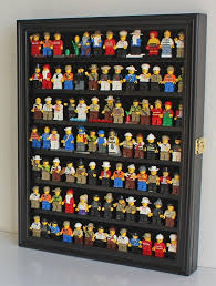 Lego Minifigures Display Case Wall Thimble Cabinet Shadow Box Solid Wood Black Finish Walmart Com Lego Room Decor Lego Room Lego Display Case