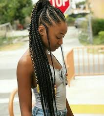 African American Ponytail Hairstyles Black Woman Pin By Sweet Sour On H A I R S L A Y E D Cornrow Ponytail Hair Styles Girls Hairstyles Braids