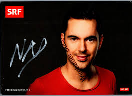 Original Autogramm fox Fabio Nay SRF