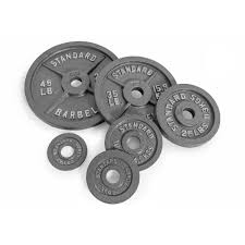 Cap 50lb olympic weight plate set (2) 25lb plates cast iron 2 diameter home gym. Cap Barbell Old School Gray Cast Iron Standard Barbell Olympic Plates Opg 2