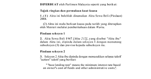 Sewa beli merupakan kemudahan perbankan bagi pembiayaan kenderaan dan telah digunakan secara meluas di malaysia. Dr262004 Akta Sewa Beli 1967 Pdf Google Drive