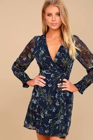 4.3 out of 5 stars 191. Blue Floral Long Sleeve Wrap Dress Off 66 Www Usushimd Com