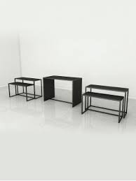Table Gigogne De Presentation En Metal Et Bois Pour Magasin Tables Gigognes Bois Metal Gigogne