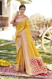 Sunshine Yellow Kanchipuram Brocade