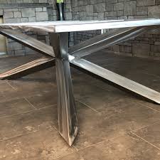 This Base Is Super Sturdy This Timeless Design Is A Great Choice For Large Dining Or Conference T In 2020 Industrial Dining Table Dining Table In Kitchen Dining Table