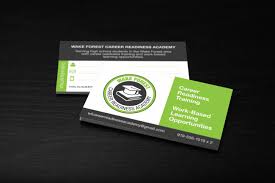 For those who save cards, weird shapes cause problems. Chamber Program Business Card Design Redwood